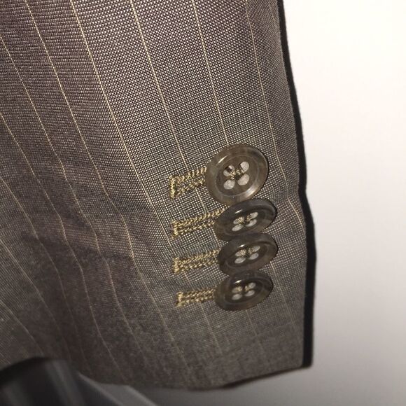 Lt brown Banana Republic 3 button suit coat jacket - Picture 2 of 4